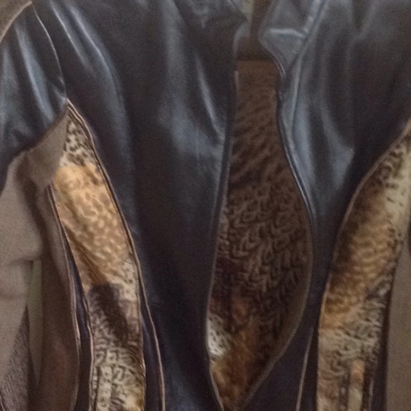 NWOT Lamb leather and silk jacket - Picture 7 of 7